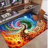 Tree of Life Theme Soft Crystal Velvet Rug Custom Name & Text Print Non Slip Floor Rug for Bedroom Living Room