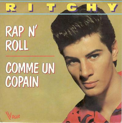 7inch Record RITCHY - Rap N' Roll / Comme Un Copain 101789 Vogue 1983 France Rock Used