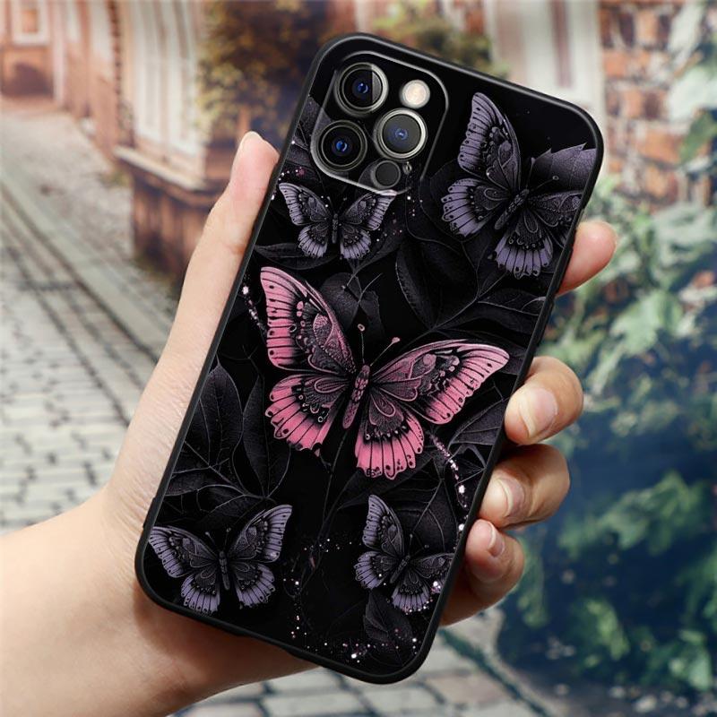 Butterfly Love Beautiful Phone Case For Apple iPhone 16 15 14 13 12 11 Pro Max XR XS Max 7 8 Plus SE2 Back Cover Silicone Cases