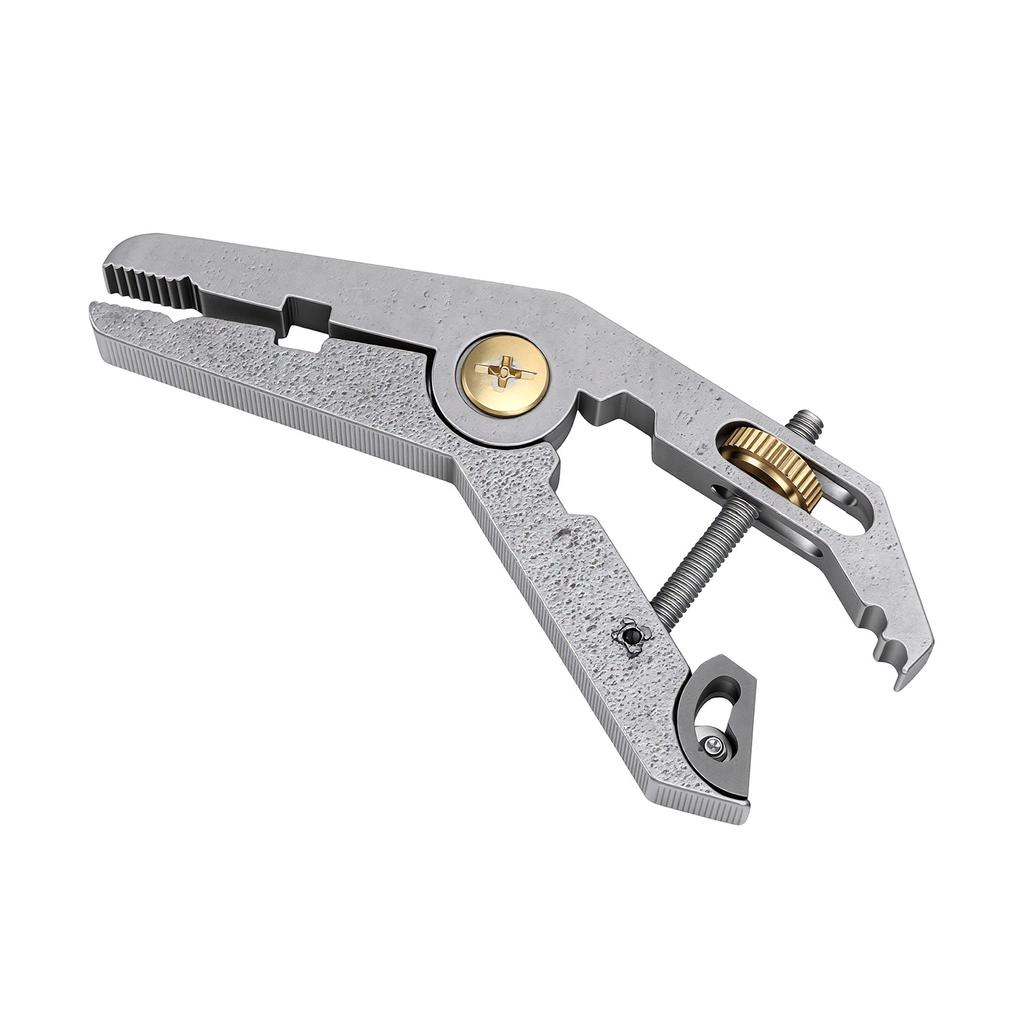 Mini Adjustable Wrench Pliers 6mm Hex Wrench Grab Pliers Compact Multi Tool for Camping Biking Repair