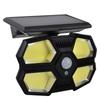 Outdoor Solar Light Split Waterproof Human Body Induction Solar Wall Light Spotlight Safety Light Adjustable Solar Panel for Garden Garage