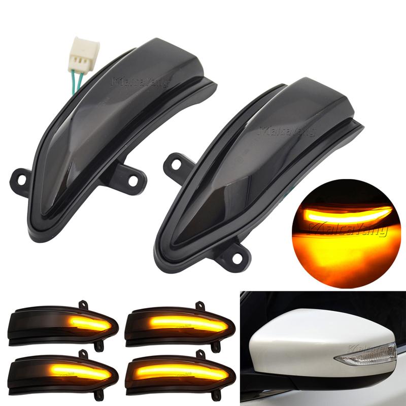 Dynamic LED Turn Signal Light Side Mirror Indicator Lamp For Nissan Altima Teana L33 B17 Sylphy Sentra Pulsar Tiida C13