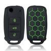 Silicone Car Key Case Key Cover For VW UP Polo Golf 6 Passat B5 Touran Caravelle Jetta Caddy Touareg For Skoda Fabia Octavia A5