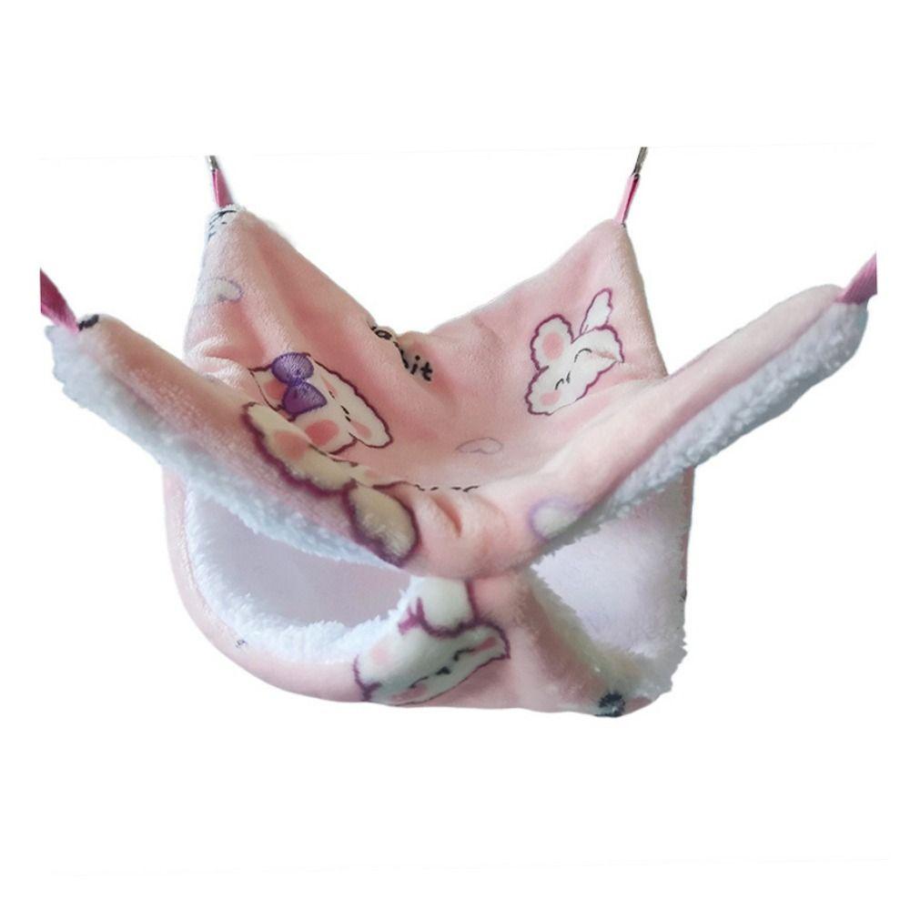 Flannel Winter Hamster Hammock Comfortable Hamster Hanging Cage  Pet Cage