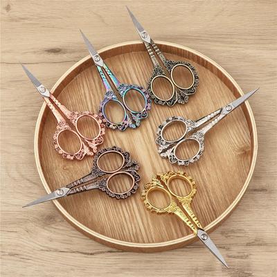 Edelstahl Vintage Schere Nähen Stoffschneider Stickschere Schneiderschere Fadenschere Werkzeuge für Nähscheren