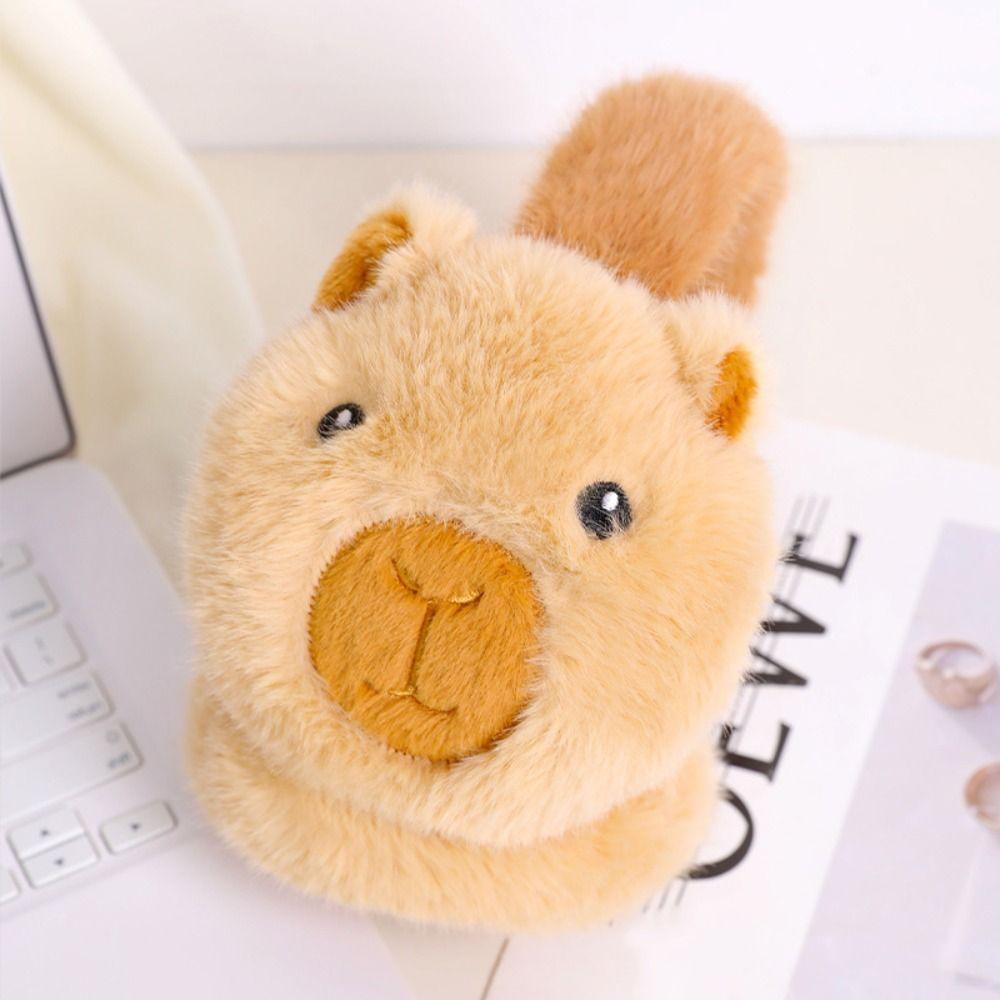 Foldable Capybara Plush Earmuffs Thicken Cute Ear Cover Panda Warm Earflaps Outdoors Activities
