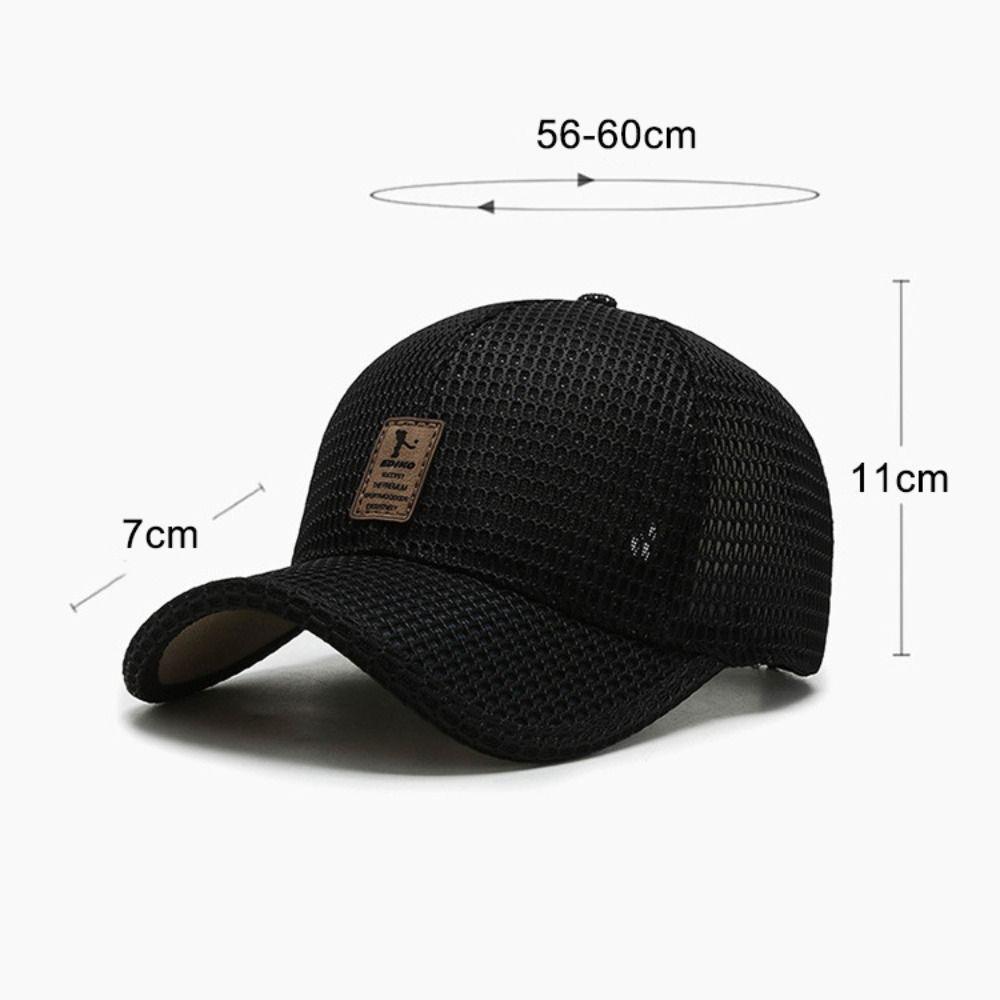 Adjustable Summer Baseball Cap Full Mesh Sunscreen Snapback Hats  For Man Women Unisex