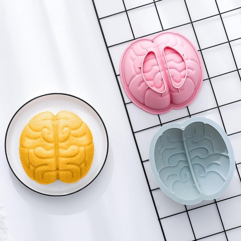 Pumpkin Heart shape Cake Mold DIY Halloween Baking Silicone Mold Brain Dessert Mold  Pudding