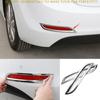For Hyundai Elantra 2014-2016 Glossy Chrome Rear Fog Light Lamp Frame Trim 2PCS