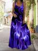 Off Shoulder Strapless Bohemian 3D Tie Dye Dress