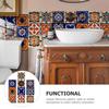 OATIPHO Moroccan Tile Set of Wallpaper Stickers for DIY Peelable Stickers, 10, 20x20cm, Waterproof, Heat-Resistant Kitchen, Bathroom, Toilet,