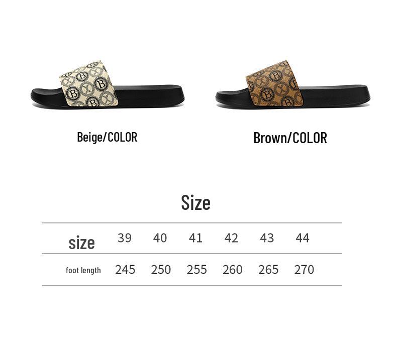Men's Trendy Printed Non-Slip Flip-Flops: Soft, Comfortable, Wear-Resistant for Indoor/Outdoor Use