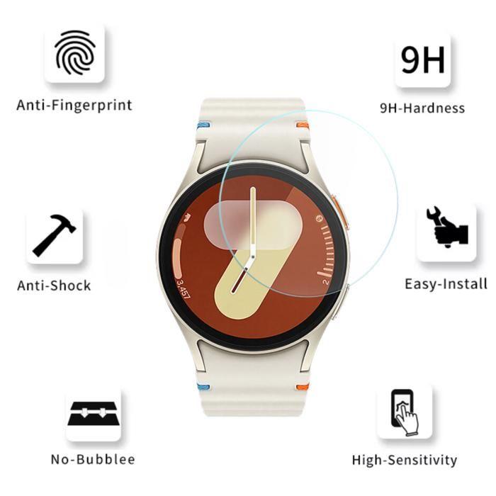 Tempered Glass for Samsung Galaxy Watch 7 40mm [2 Pack] Phonillico Anti-Scratch Watch Screen Protector Film
