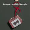 Creative Mini Tape Recorder Keychain, Vintage Recorder Tape Keychain