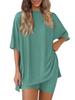 Set Pigiama Donna Casual Solido Colorato Largo Estate 2026 Europeo & Americano