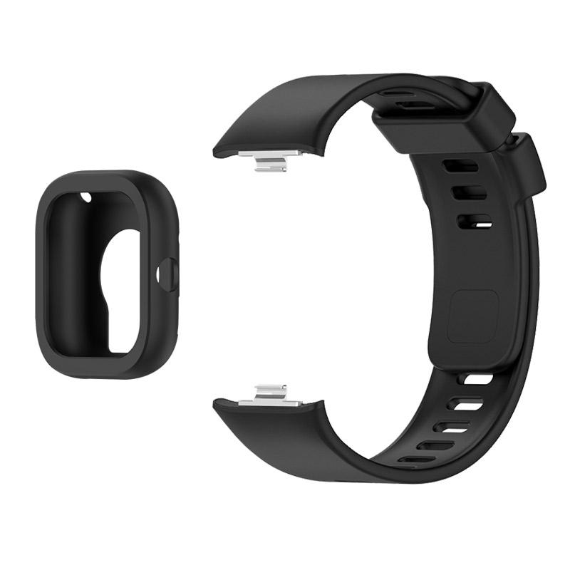 Silikonreim til Redmi Watch 4 Reim med mykt dekselbeskyttelse Erstatningsarmbåndstilbehør Redmi Watch 4 Sportsarmbånd