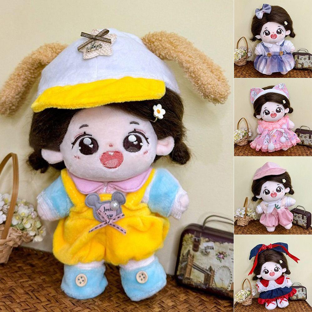 

С мультяшной повязкой на голову, аксессуары, платье принцессы, милая кукольная юбка, 20 см, хлопковая кукла/куклы EXO Idol