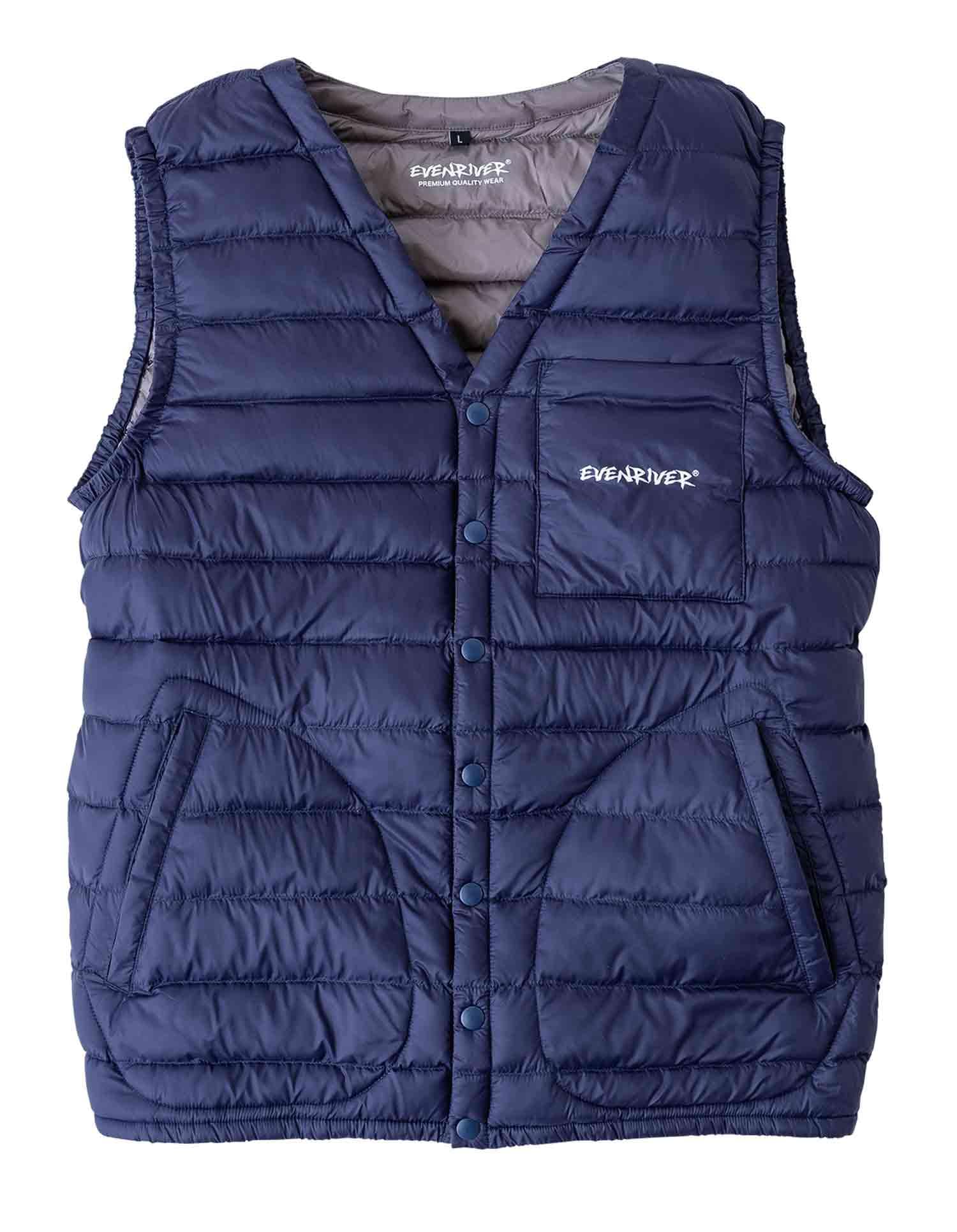 

EVEN RIVER Fiber Down Vest, Fall/Winter, Navy, R125 04 M