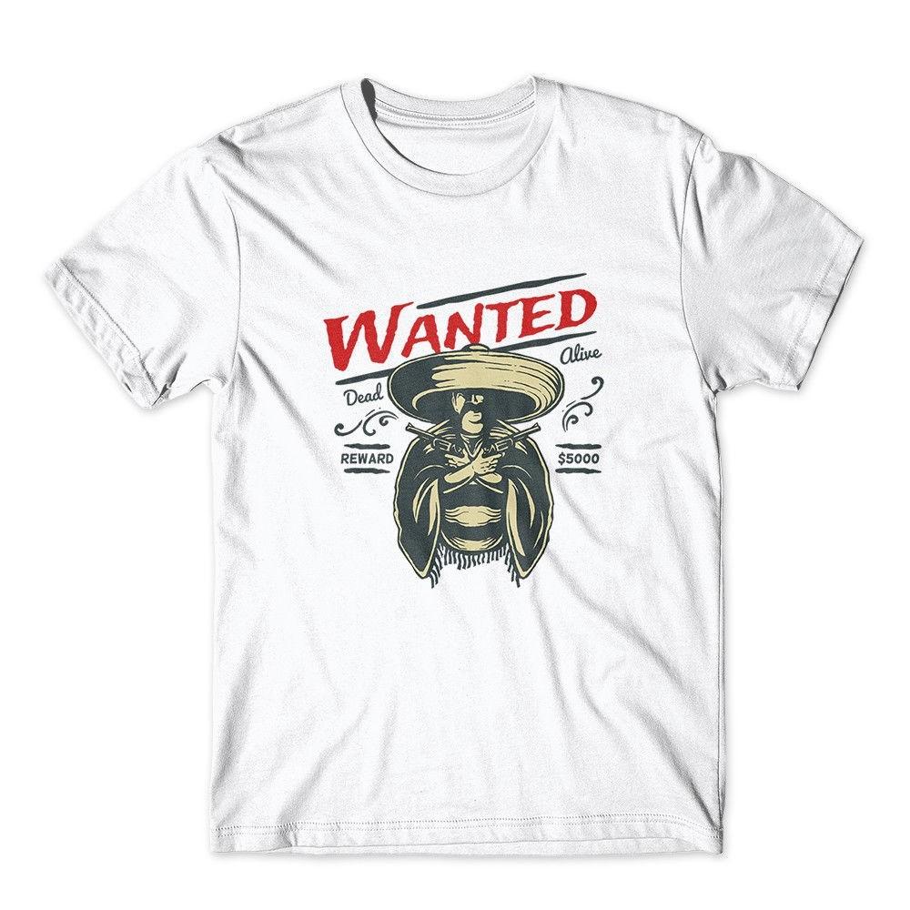 

Wanted T-Shirt. 100% Cotton Premium Tee NEW 4XL