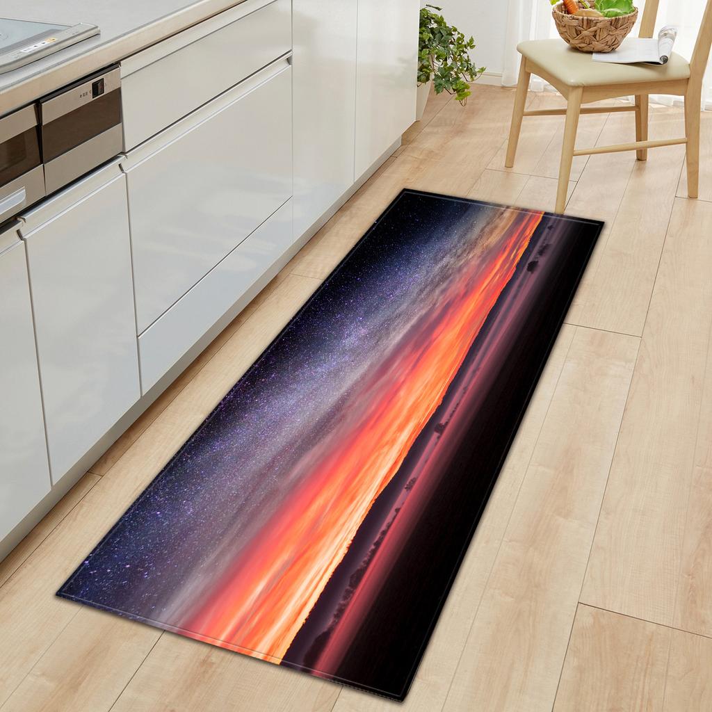 Kitchen Long Starry Sky Floor Mat Doormat Carpet Floor Mat