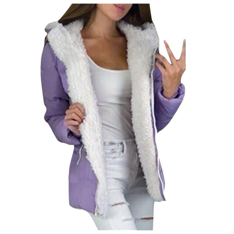 Elegante Damenmode Winter Dicke Mäntel mit langem Ärmel und warm gefüttertem Design
