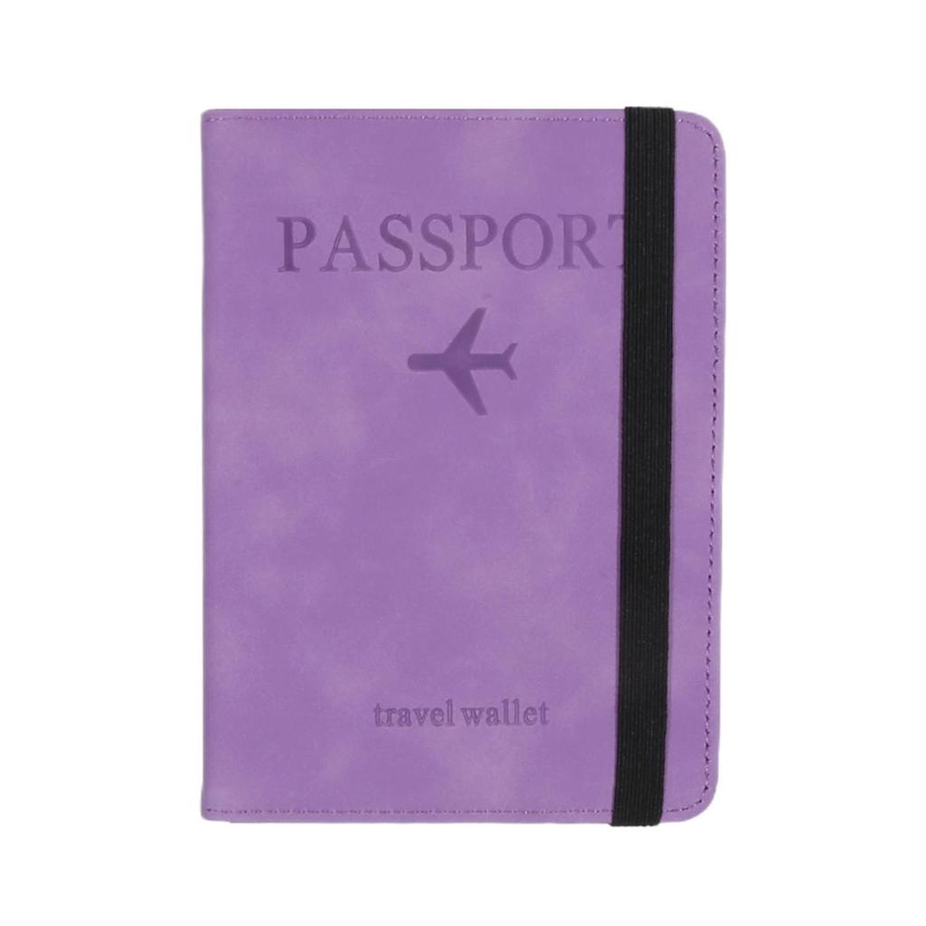 Women Men  Vintage Business Passport Covers Holder Multi-Function ID Bank Card PU Leather Wallet Case Travel Accessories