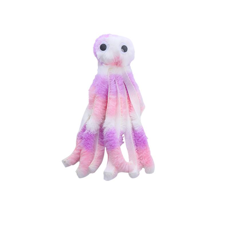 Cat Toy Cute Octopus Plush Toy Bite Resistant Teeth Interactive Play Pet Supplies