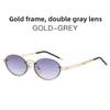 Retro Oval Frame Sunglasses Men Women Uv400 Sun Shield For Outdoor Activities