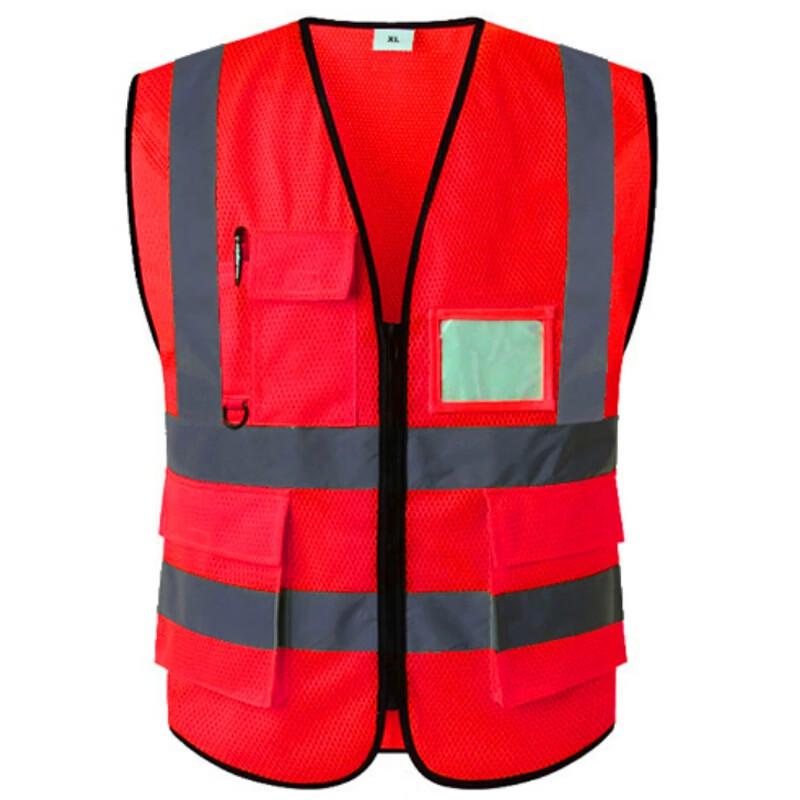 Reflective Safety Mesh Construction Vest