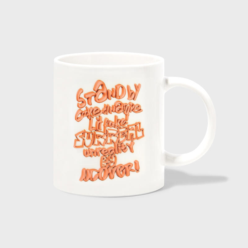 TRIDIMENSIONALITY ORANGE TEXT-WHITE (Mug) FREE