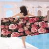 Rose Mikrofaser Decke Schnelltrocknend Strandtücher Übergröße Druck Super Saugfähig Pool Handtuch Decke