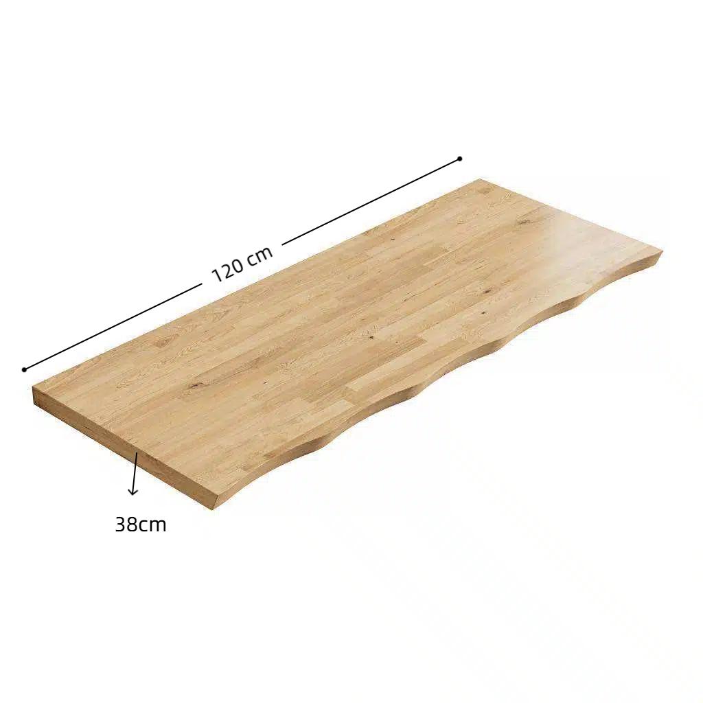 120cm Solid Wood Board, Can Be Used Alone or Together with Storage Cabinets, Does Not Include Hardware Accessories, Natural Wood Grain Color