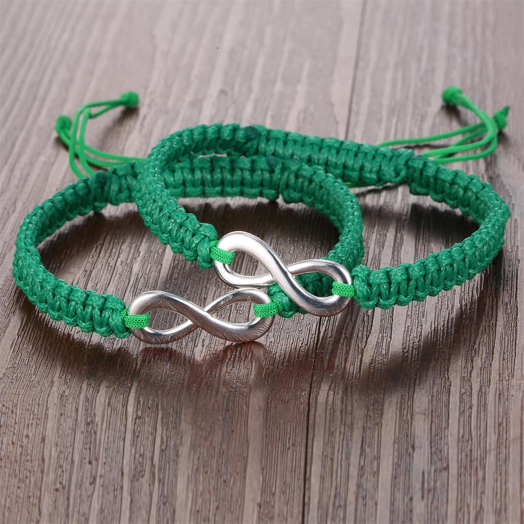 2 Stück 8 Wörter Unendliche Liebe Partnerarmbänder Für Frauen Männer Handgefertigtes Geflochtenes Seilkette Charm Passendes Armband Freundschaftsschmuck