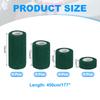 PATIKIL Bandage 24 5 Wickelband für Sport und Outdoor Dunkelgrün 1"/2"/3"/4" Selbstklebende Wickel, Anzahl, Yards, Elastisch, Atmungsaktiv, Selbstklebend