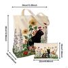 Canvas Tote Bag Grocery Holder for Travel Commuting Summer Work