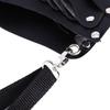 PU Leather Barber Scissor Hairdressing Holster Pouch Holder Case Rivet Clips Bag