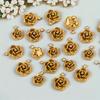 5pcs Stainless Steel 8mm 10mm Rose Pendant DIY Necklace Earrings Jewelry Making