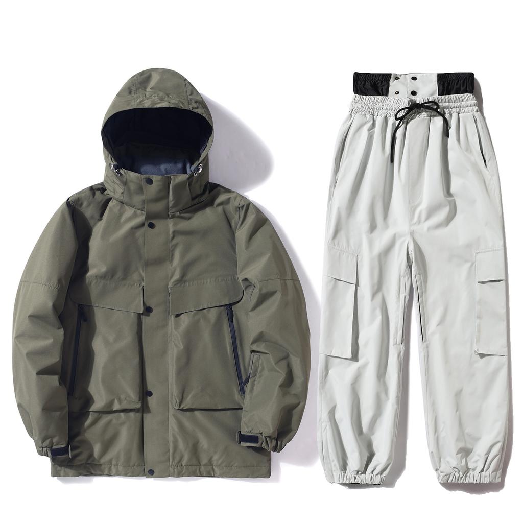 Skibekleidung Herren und Damen Winter Outdoor wasserdicht winddicht verdickt warm verdickt Snowboard Snowboarding Kleidung Skianzug Set