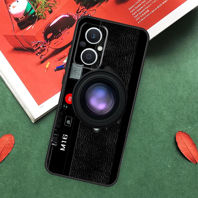 Vintage Camera Case For OPPO Reno 7 8 Lite 8T 10 11 12 13 Pro 12F 13F 14F OPPO Find X8 X6 X5 X9 Pro Cover