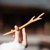 Free Shipping High-End Peach Wood Hairpin for Women – Ancient & Modern Chinese Style