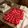 Girl Autumn Cotton Long Sleeve Princess Dress With Animal Cartoon Pattern For Kids