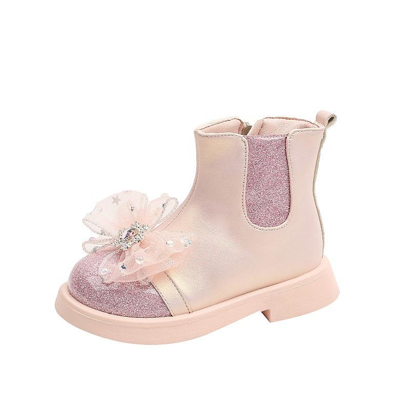 New Children's Boots Soft-soled Small Leather Shoes