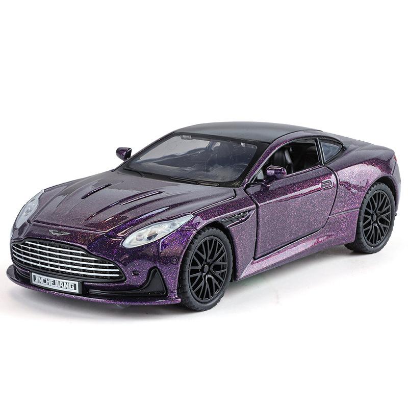 1/32 Scale Aston Martin DB12 GT Super Tourer V8 Super GT Alloy Miniature Car Diecast Metal Scale Model Car Sound and Light Kids Toy Car Vehicle Gifts