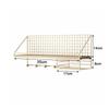 Metal Wood Wall Shelf Open Grid Multi-Layer Floating Wall Shelves Minimalist Style Display Storage Rack Living Room