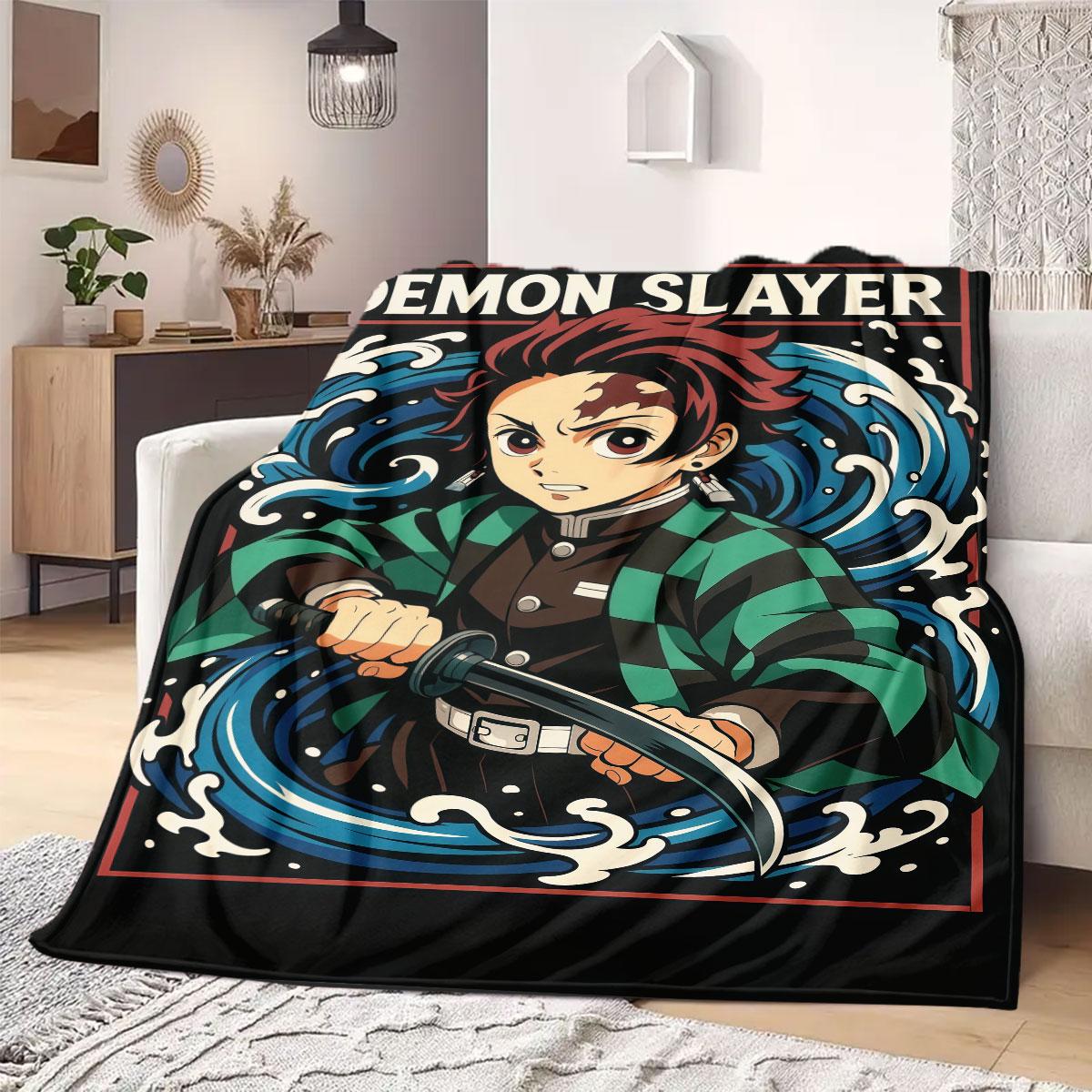 

Upper Rank Demons Flannel Blanket Warm,Comfortable,Suitable for Bedrooms,Sofas,Beds,Chairs,Picnics,Travel 75x90cm