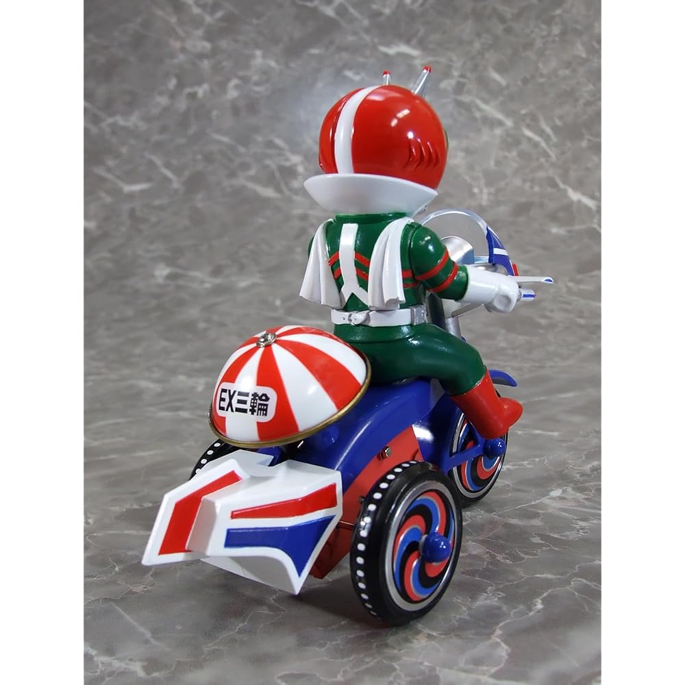 ART STORM EX Tricycle "Kamen Rider V3" Kamen Rider V3 B-Type Wind-Up Tricycle Figure