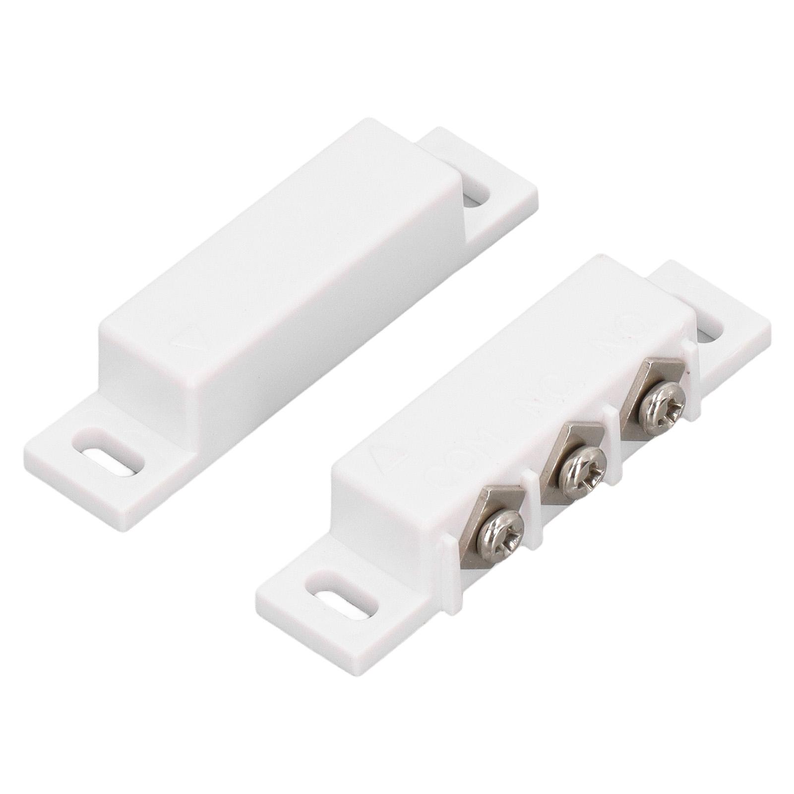 

2pcs Magnetic Reed Switch Normally Open Closed Magnetic Contact Switch for Door Wall