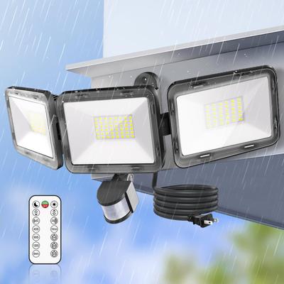 CLY LED Sensor For Motion Sensor LED Daylight Remote Automatic Ultra High 7000 3 Light IP66 Waterproof Energy Explosive Security Parking Security Back