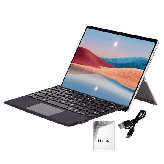 Bluetooth-compatible Keyboard with Protective Case Multi-Touch Trackpad Detachable Design Latency Free Tablet Keyboard for Surface Pro 3/4/5/6/7