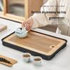 Bamboo Tea Serving Tray with Drainage
